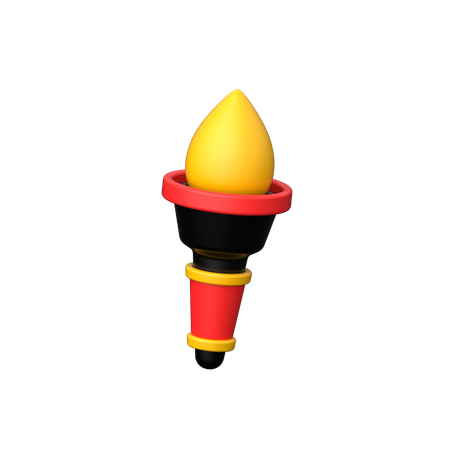 Fire Torch  3D Icon