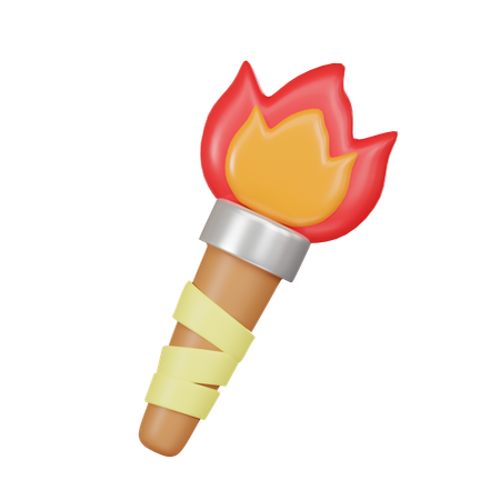 Fire Torch  3D Icon