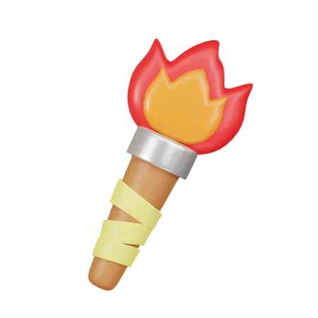 Fire Torch  3D Icon