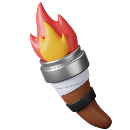 Fire Torch  3D Icon