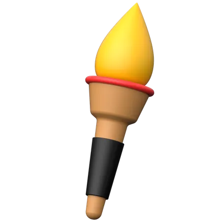 Fire Torch  3D Icon