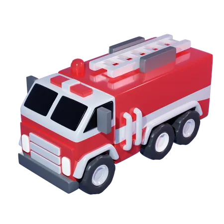 Fire Truck 3 D Icon 3D Icon