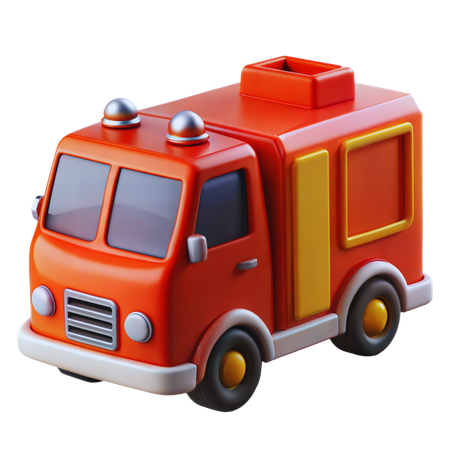 Fire Truck  3D Icon