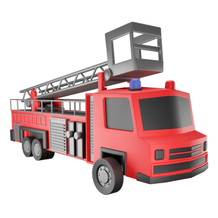 Fire Truck  3D Illustration