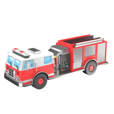 Fire Truck 3D Icon