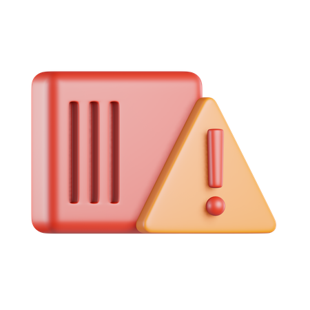 Fire Warning Sensor  3D Icon