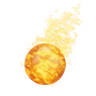 3d fireball logo