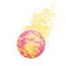 fireball 3d illustration