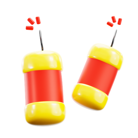 Firecracke  3D Icon