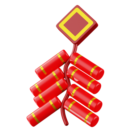 爆竹  3D Icon