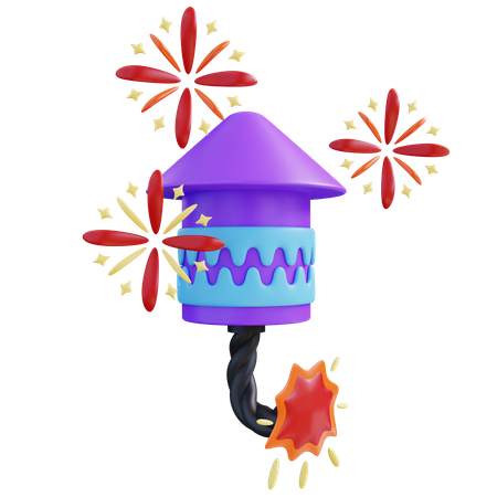 Firecracker  3D Icon