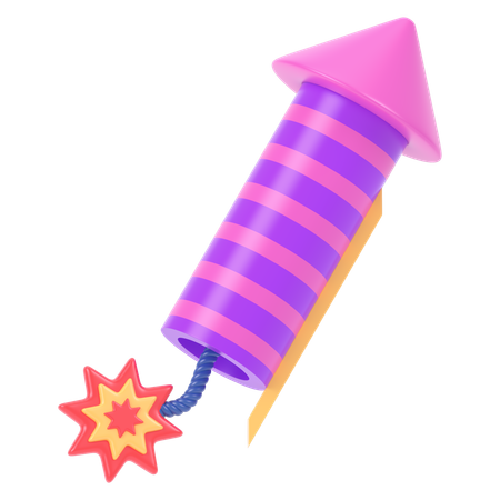 Firecracker  3D Icon