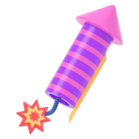 Firecracker  3D Icon