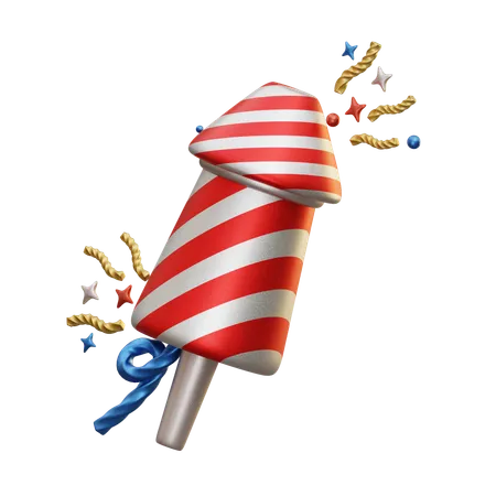 Firecracker  3D Icon