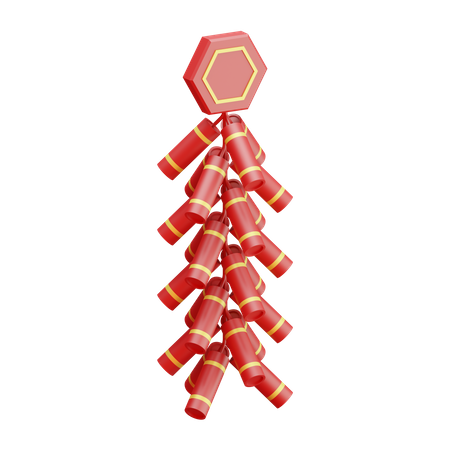 Firecracker 3D Illustration