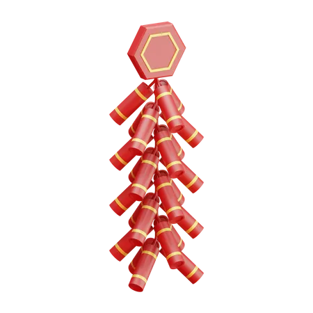 Firecracker  3D Illustration