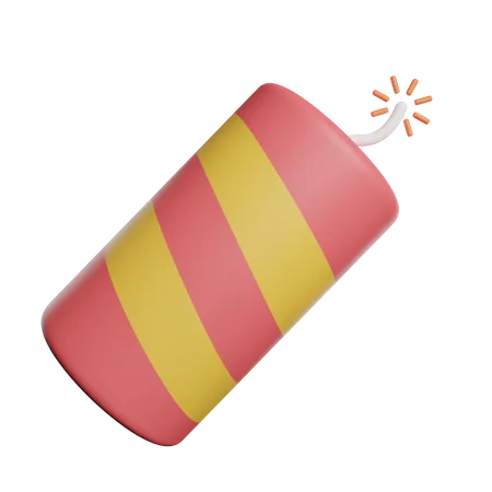 Firecracker Fireworks Party 3D Icon