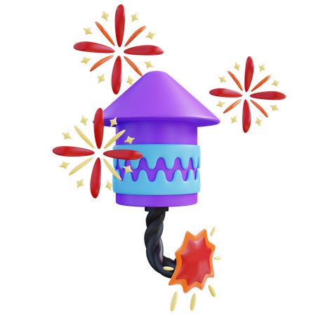 Firecracker  3D Icon
