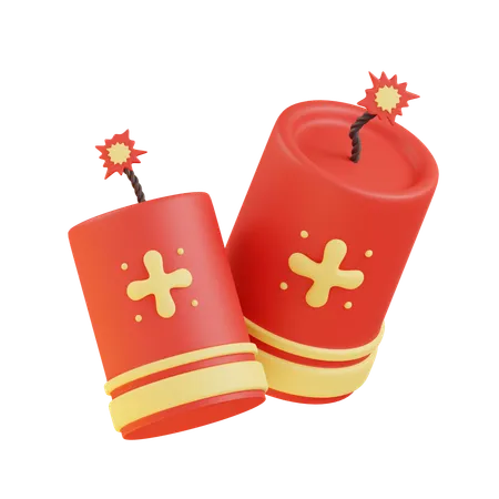 Firecrackers  3D Icon