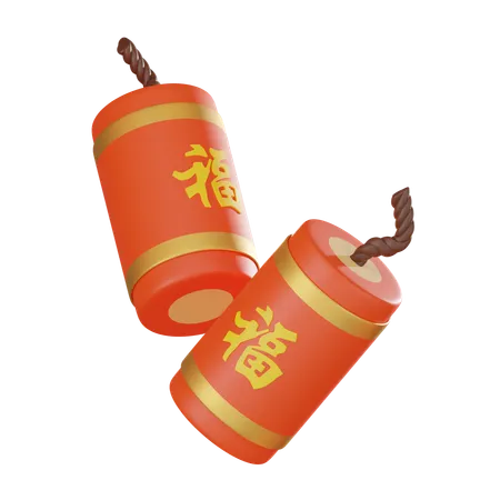 Firecrackers  3D Icon