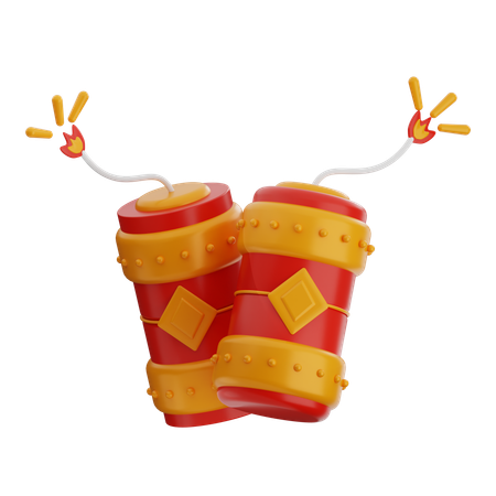 Firecrackers  3D Icon