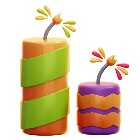 Firecrackers  3D Icon