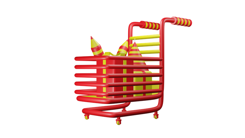 Firecrackers Cart  3D Icon