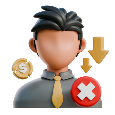 Fired Employee  3D Icon