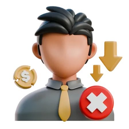 Fired Employee  3D Icon