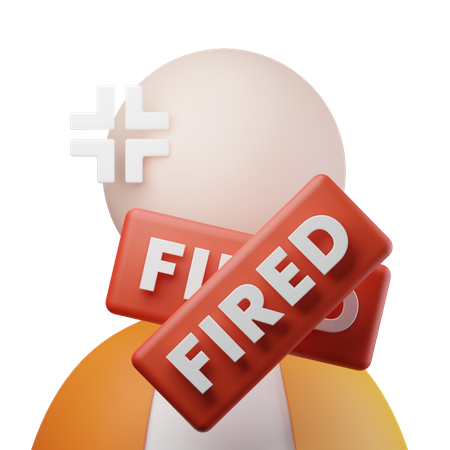 Fired Employee  3D Icon