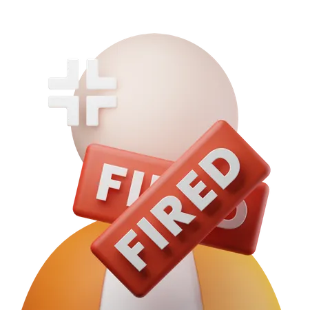 Fired Employee  3D Icon