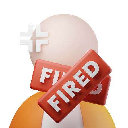 Fired Employee 3D Icon