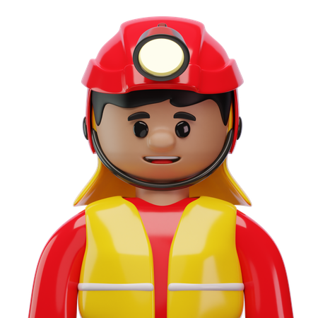 Firefighter  3D Icon