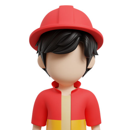 Firefighter  3D Icon