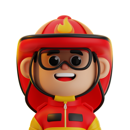 Firefighter  3D Icon