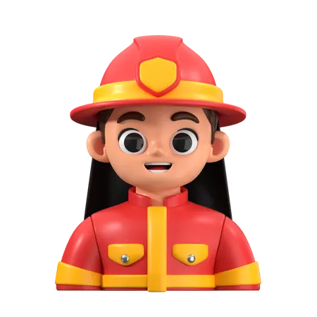 Firefighter  3D Icon