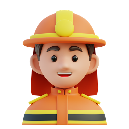 Firefighter  3D Icon