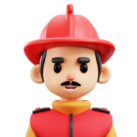 Firefighter  3D Icon