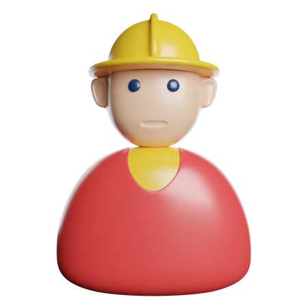 Firefighter  3D Icon