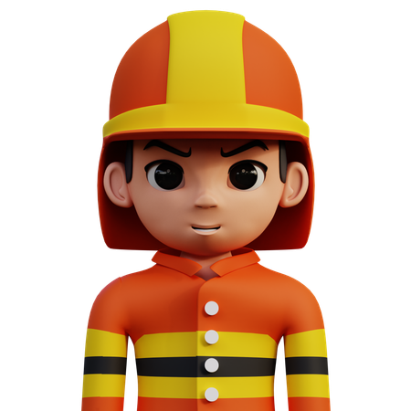 Firefighter  3D Icon