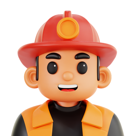 Firefighter  3D Icon