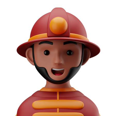 Firefighter  3D Icon