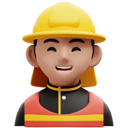 Firefighter  3D Icon