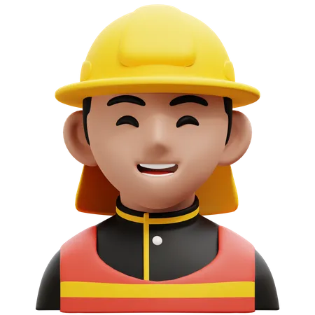 Firefighter  3D Icon