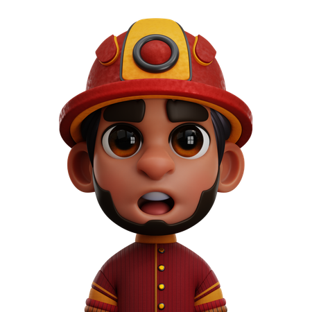 Firefighter  3D Icon