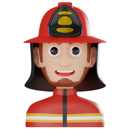 Firefighter  3D Icon