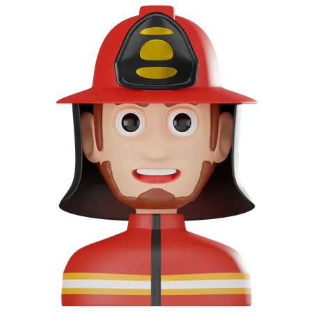 Firefighter  3D Icon