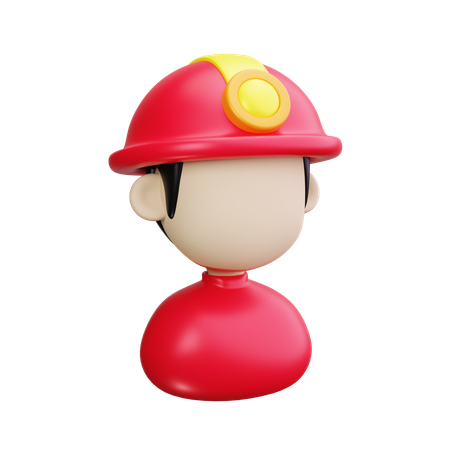 Firefighter  3D Icon