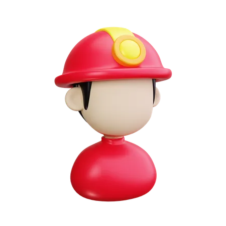 Firefighter  3D Icon