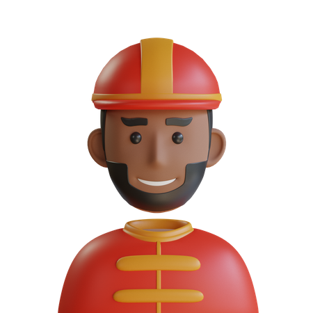 Firefighter  3D Icon